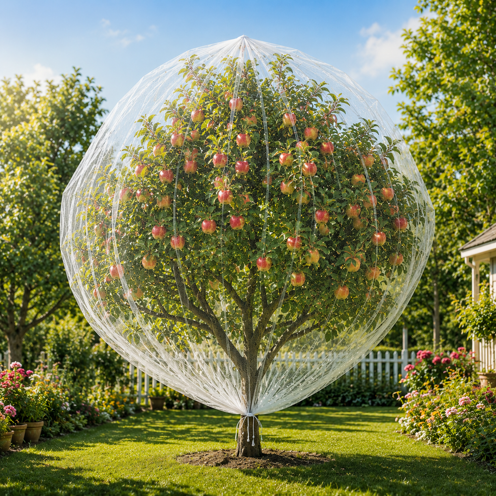 CROPSHIELD – Sacche di rete per alberi da frutto con cordino