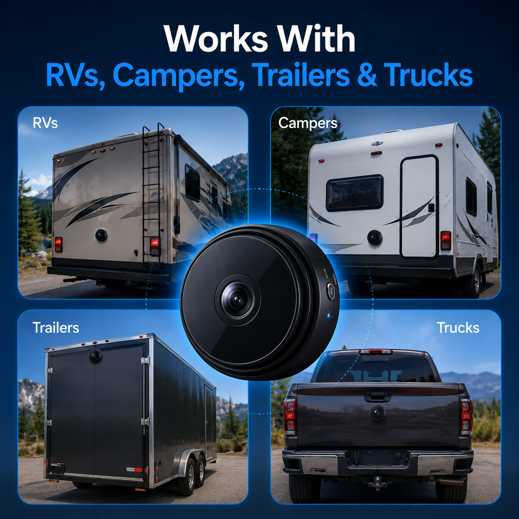 RVGUARD – Telecamera di Retromarcia Wireless con Visione Notturna e Rilevamento di Movimento