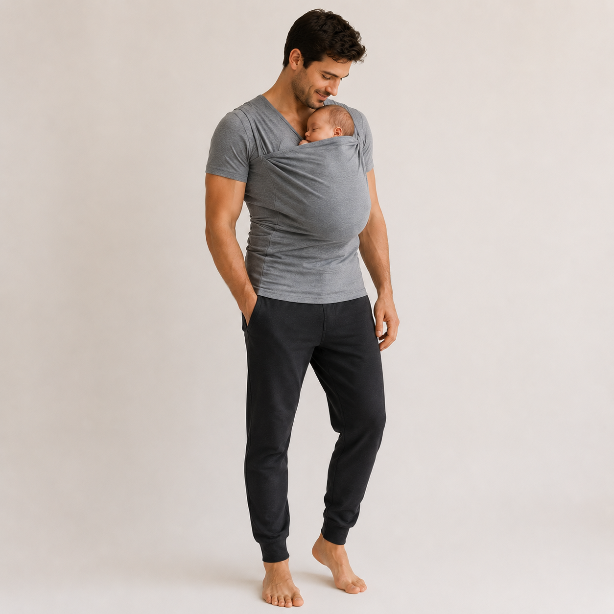 BONDWEAR – Maglietta Innovativa per Portare i Bambini per Genitori e Allattamento a Mani Libere