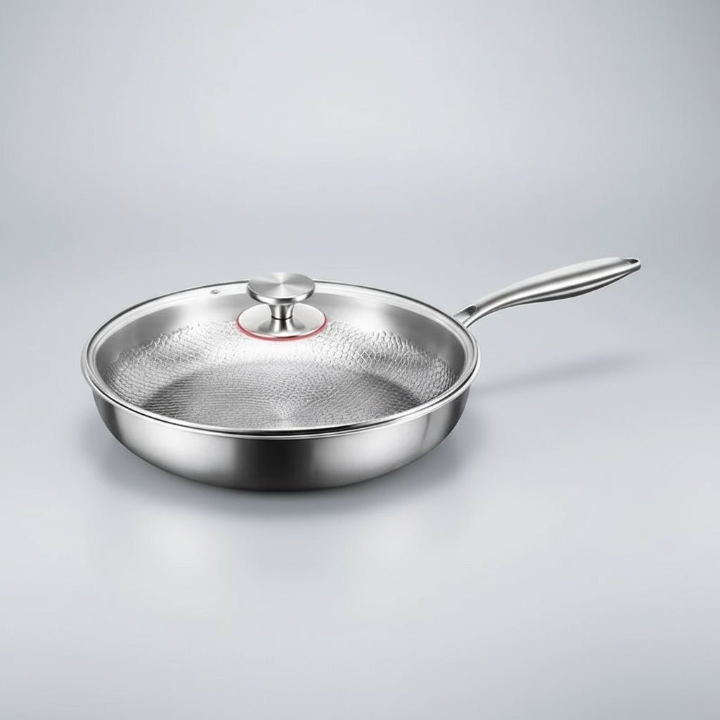 HAMMERPAN - Padella antiaderente in titanio battuto progettata per una cottura durevole, priva di sostanze chimiche e con prestazioni termiche superiori