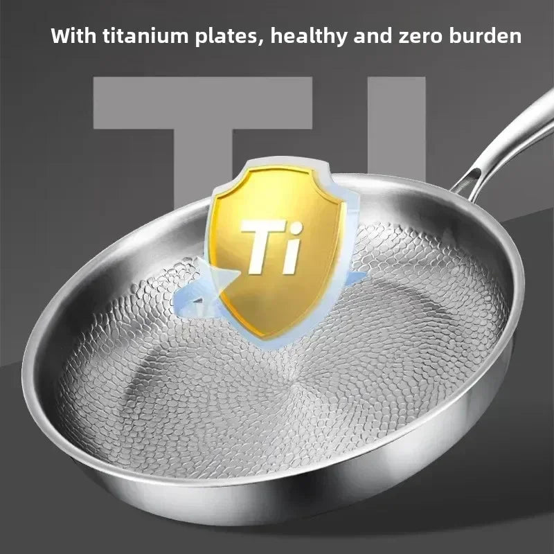 HAMMERPAN - Padella antiaderente in titanio battuto progettata per una cottura durevole, priva di sostanze chimiche e con prestazioni termiche superiori