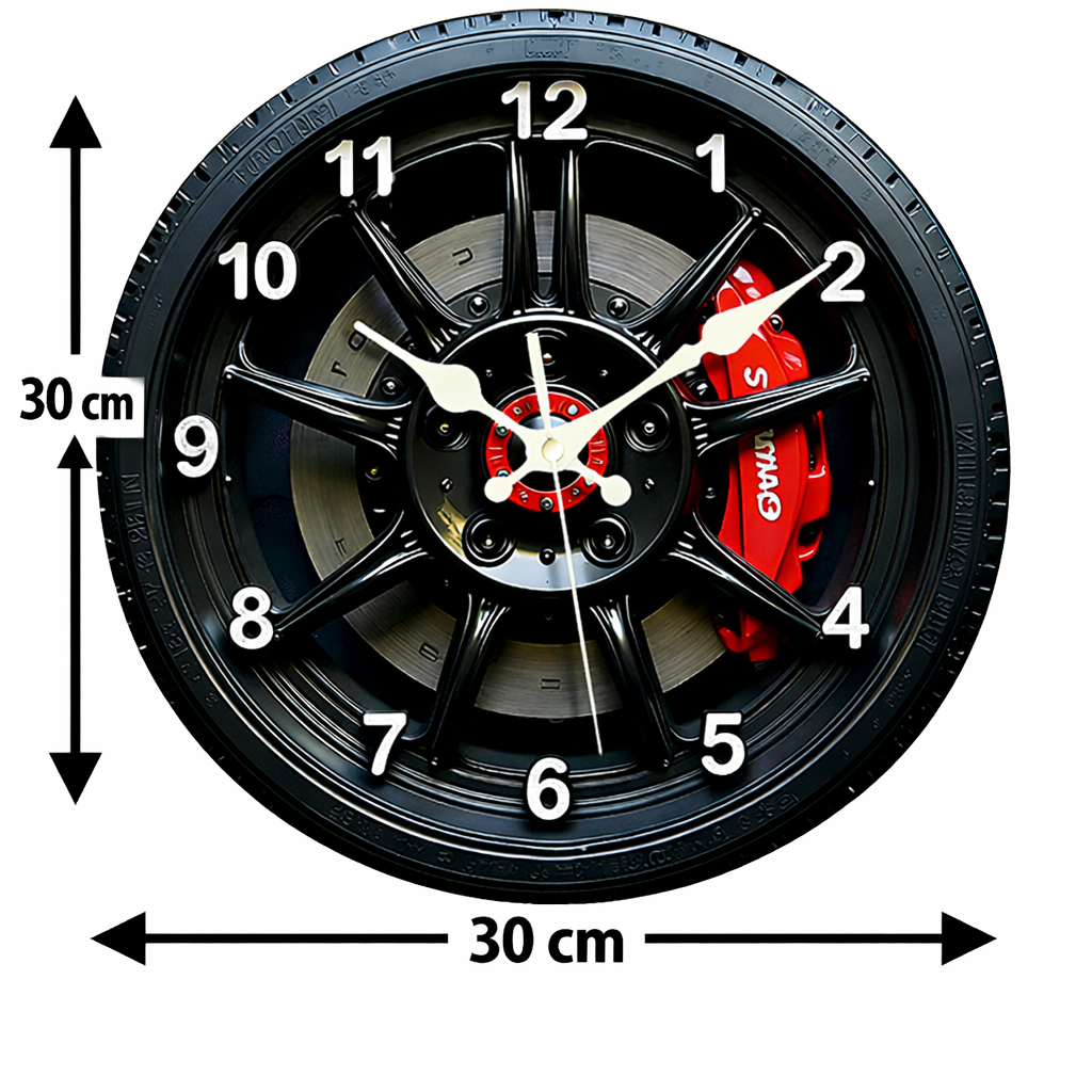 AUTODIAL – Orologio da Parete 2D Moderno a Tema Auto per Appassionati