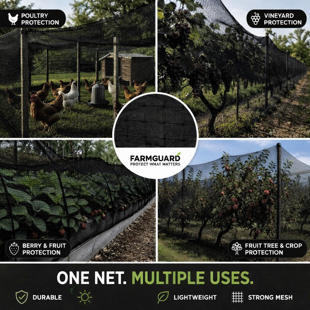 FARMGUARD – Rete di Protezione per Frutteti, Uccelli e Cervi