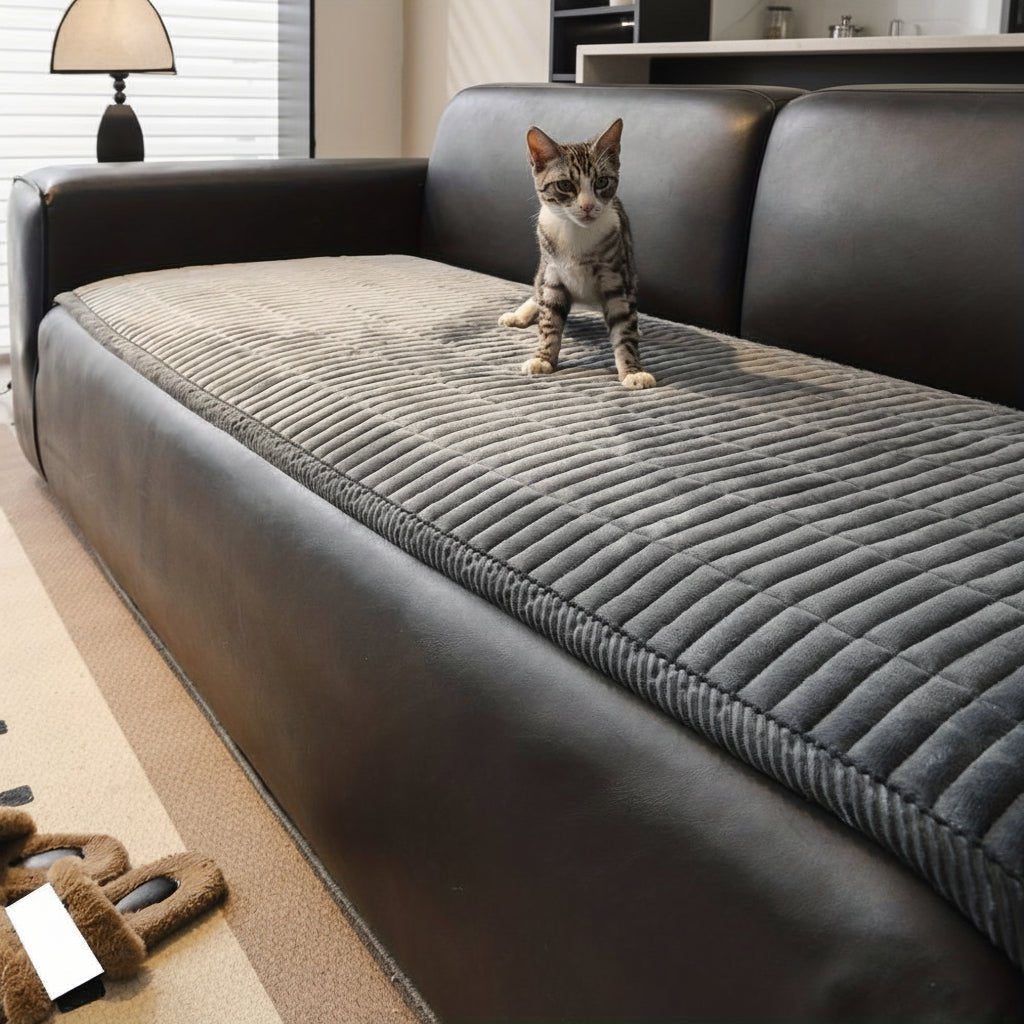 FURNIGUARD - Copertura per divano in microfibra trapuntata progettata per una protezione ottimale dei mobili, resistenza agli animali domestici e comfort migliorato per il soggiorno