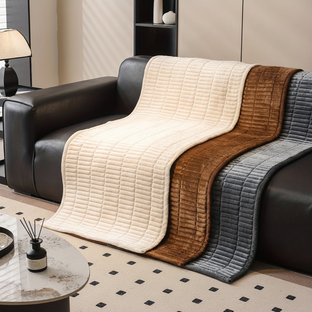 FURNIGUARD - Copertura per divano in microfibra trapuntata progettata per una protezione ottimale dei mobili, resistenza agli animali domestici e comfort migliorato per il soggiorno