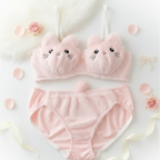 Cozyelle - Set di Lingerie in Pile per Donna, Morbido e Caldo in Pile
