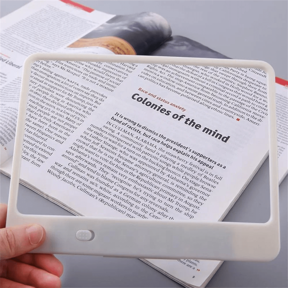 VISIONAID - Lente d'Ingrandimento LED Illuminata 3x per una Lettura Confortevole