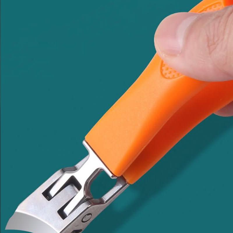 EDGECLIP - Tagliaunghie in acciaio inossidabile di precisione con apertura extra ampia e manico ergonomico antiscivolo per la cura di unghie spesse e incarnite