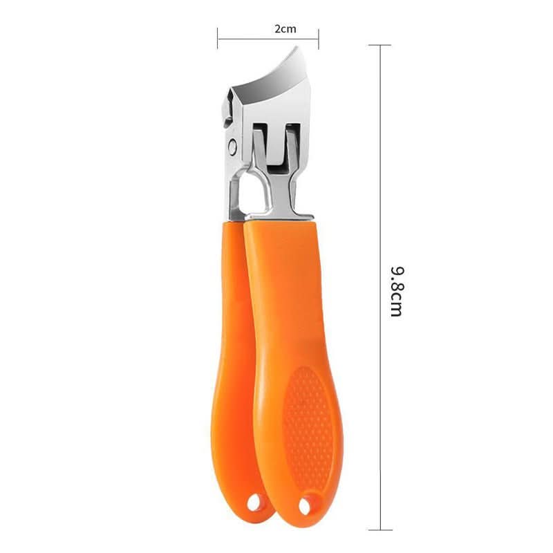 EDGECLIP - Tagliaunghie in acciaio inossidabile di precisione con apertura extra ampia e manico ergonomico antiscivolo per la cura di unghie spesse e incarnite