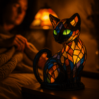 FELIGLOW - Lampada notturna a forma di gatto carina con morbida luce LED progettata per un'atmosfera rilassante e decorazione accogliente della stanza