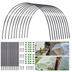 PLANTSHIELD - Tunnel da Giardino in Polietilene a 5 Pezzi con Struttura in Fibra di Vetro Resistente