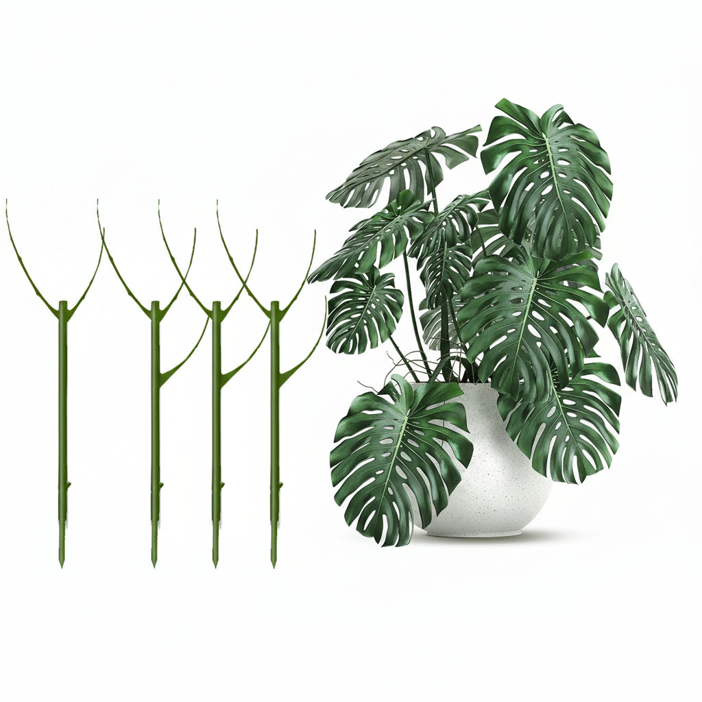 GROWMATE - Set di 3 anelli di supporto per piante impilabili per giardinaggio interno ed esterno