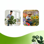 GROWMATE - Set di 3 anelli di supporto per piante impilabili per giardinaggio interno ed esterno