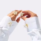 Petaline - Chiusura per Camicia Fiore Perla