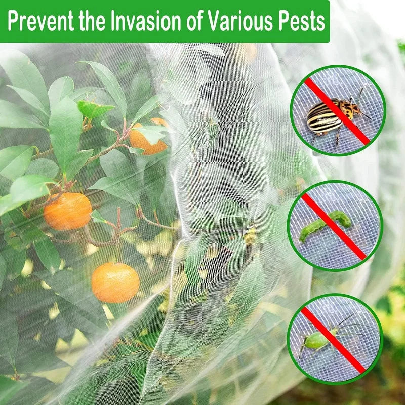 BUGBARRIER – Rete Insetticida in HDPE per Protezione delle Piante Traspirante e Controllo dei Parassiti