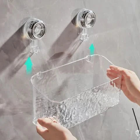Mensola pratica da parete senza fori per il bagno