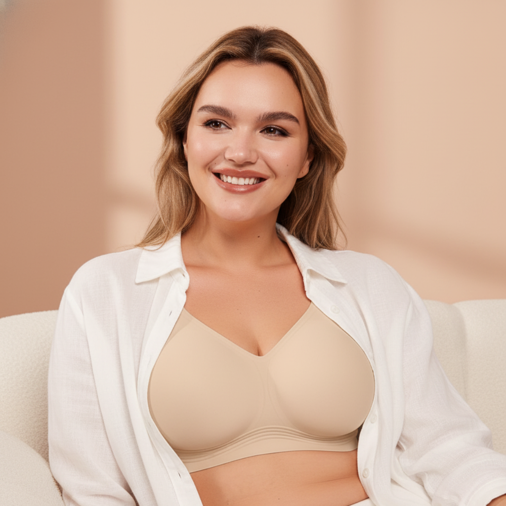 JelliShape - Reggiseno Wireless a 4 Strati 360° Jelly Strips per Donna