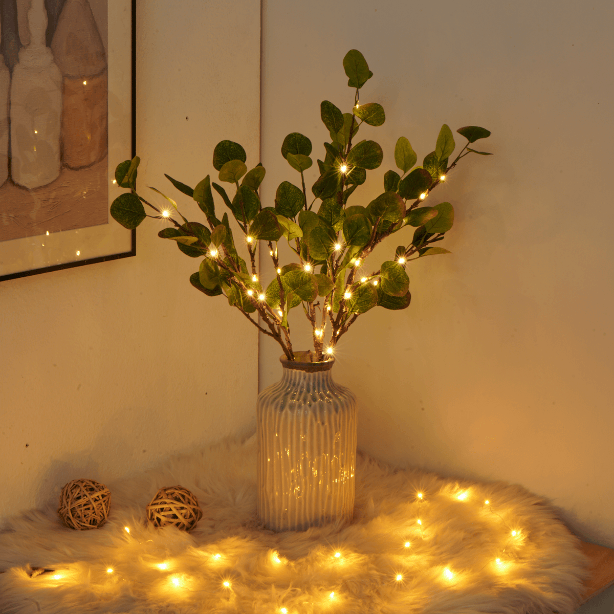 Olivara – Ramo d'Olivo con Luci Fatate