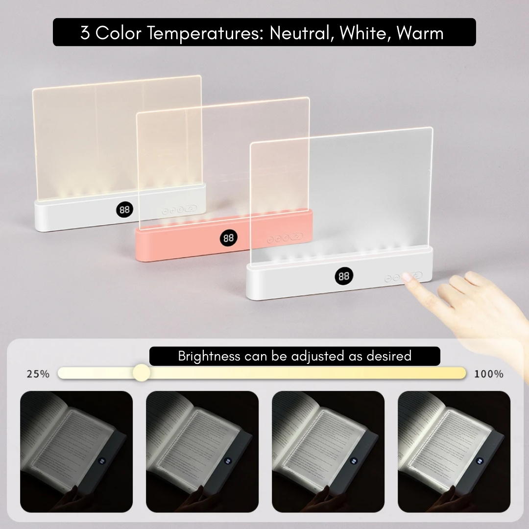 NIGHTBRIGHT - Luce LED per la Lettura GlowEase con Braccio Flessibile per Letto