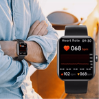 VITALMATE - Orologio smartwatch multifunzionale per la salute con monitoraggio delle tendenze glicemiche, tracciamento dei segni vitali e approfondimenti sul benessere quotidiano