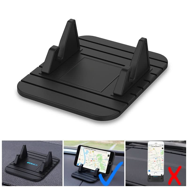 STEADYHOLD - Supporto per telefono auto in silicone ecologico antiscivolo progettato per una presa sicura sul cruscotto e utilizzo dello smartphone a mani libere