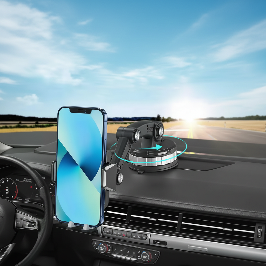 AUTOGRIP - Supporto Universale per Smartphone da Auto con Rotazione Regolabile a 360°