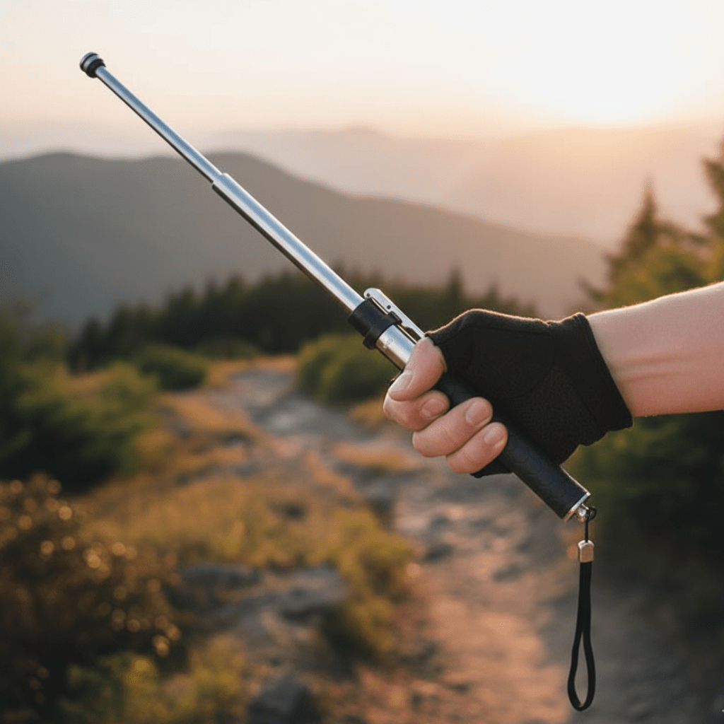 HIKESTICK - Bastone da trekking ergonomico progettato per stabilità, comfort e supporto migliorato all'aperto