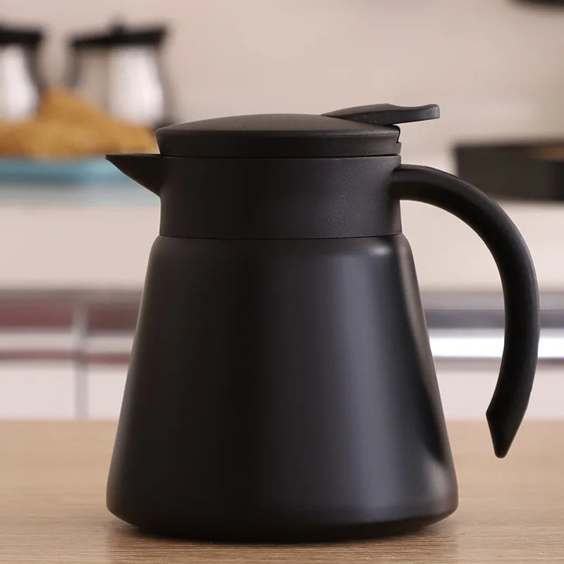 ThermoBrew Caraffa Isolante | Acciaio Inossidabile 304 | A Doppia Parete & Isolamento Vacuum | 6h Caldo / 12h Freddo | 0,5 L