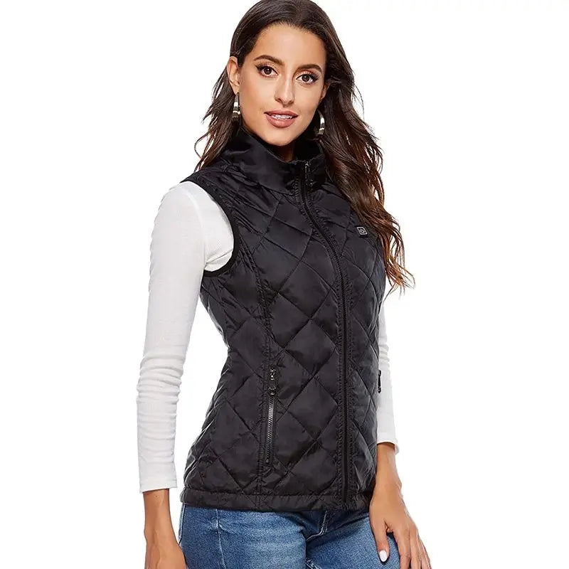 ThermaBelle Giacca Riscaldata per Donna | Giacca Riscaldata USB con Tecnologia Infrarossi | Regolazione del Calore & Leggera | Ideale per Autunno & Inverno
