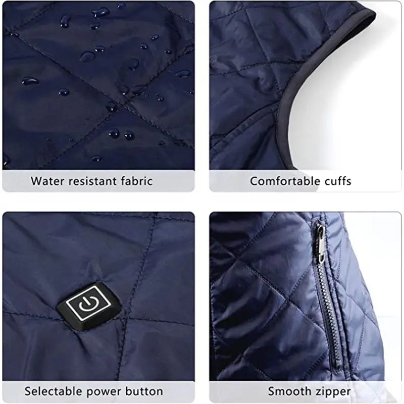 ThermaBelle Giacca Riscaldata per Donna | Giacca Riscaldata USB con Tecnologia Infrarossi | Regolazione del Calore & Leggera | Ideale per Autunno & Inverno