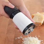 Grattugia per formaggio in acciaio inox GRATEVO DuoCut | Inclusi 2 inserti per lame | Robusta grattugia per formaggio e verdure