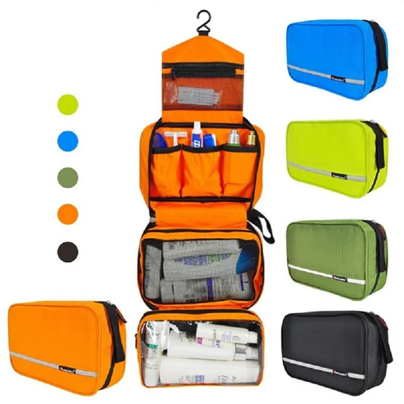 Travelior MaxPack Grande Borsa da Toilette Impermeabile per Uomini e Donne | Borsa da Viaggio per Cosmetici | Design Robusto e Ampio Spazio di Archiviazione