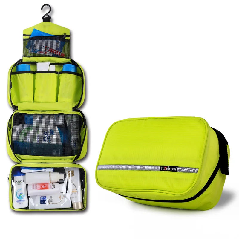 Travelior MaxPack Grande Borsa da Toilette Impermeabile per Uomini e Donne | Borsa da Viaggio per Cosmetici | Design Robusto e Ampio Spazio di Archiviazione