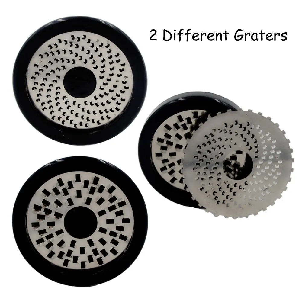 Grattugia per formaggio in acciaio inox GRATEVO DuoCut | Inclusi 2 inserti per lame | Robusta grattugia per formaggio e verdure