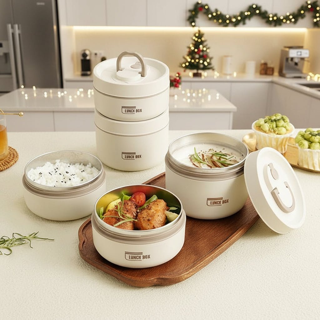 HEATLOX – Contenitore per Pranzo Isolato a Doppia Parete per Pasti Caldi