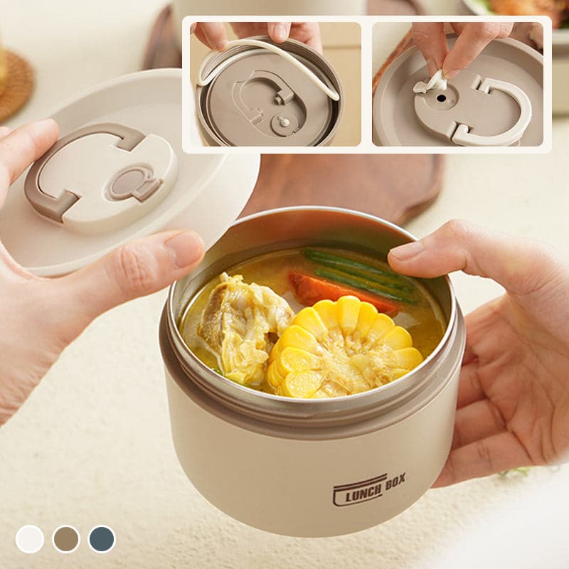 HEATLOX – Contenitore per Pranzo Isolato a Doppia Parete per Pasti Caldi