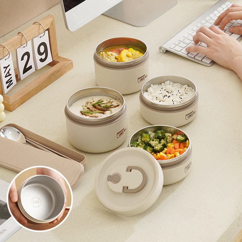 HEATLOX – Contenitore per Pranzo Isolato a Doppia Parete per Pasti Caldi