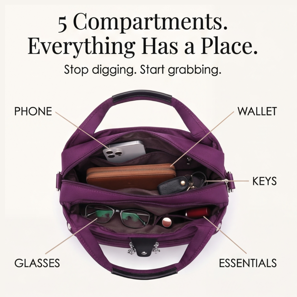 Carreau - Borsa a tracolla multi tasche