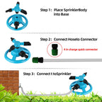 TURBOBLOOM - Sprinkler Rotazionale a 360° per una Copertura Uniforme del Giardino
