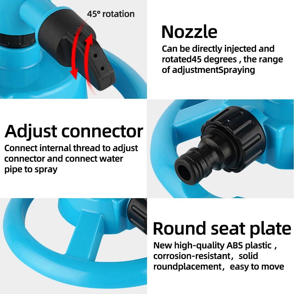 TURBOBLOOM - Sprinkler Rotazionale a 360° per una Copertura Uniforme del Giardino