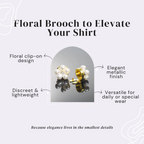 Petaline - Chiusura per Camicia Fiore Perla
