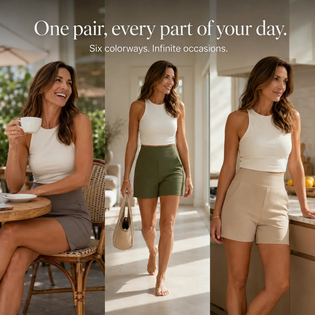 Wearbella – Bermuda Shorts a Vita Alta in Tessuto Stretch su Misura con Tasche