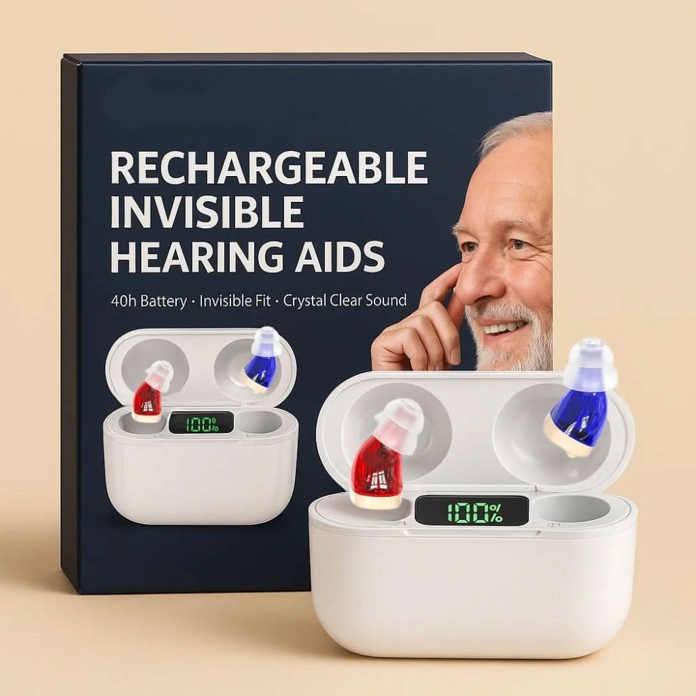 AURACLAR - Apparecchi acustici invisibili intrauricolari con design ricaricabile e suono cristallino per un miglioramento uditivo discreto e quotidiano