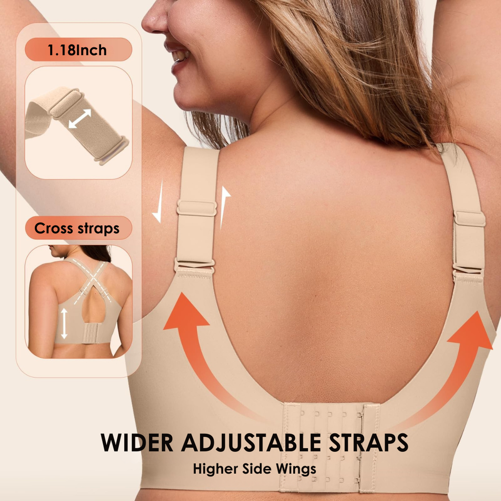 JelliShape - Reggiseno Wireless a 4 Strati 360° Jelly Strips per Donna