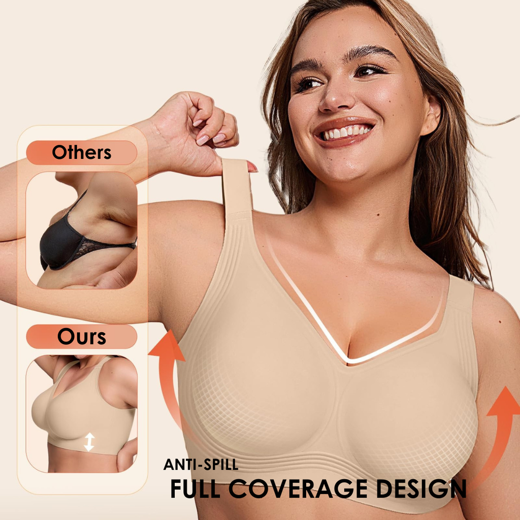 JelliShape - Reggiseno Wireless a 4 Strati 360° Jelly Strips per Donna