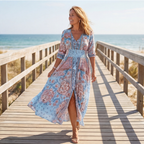 Floressa – Abito Maxi Viscoso a Fiori