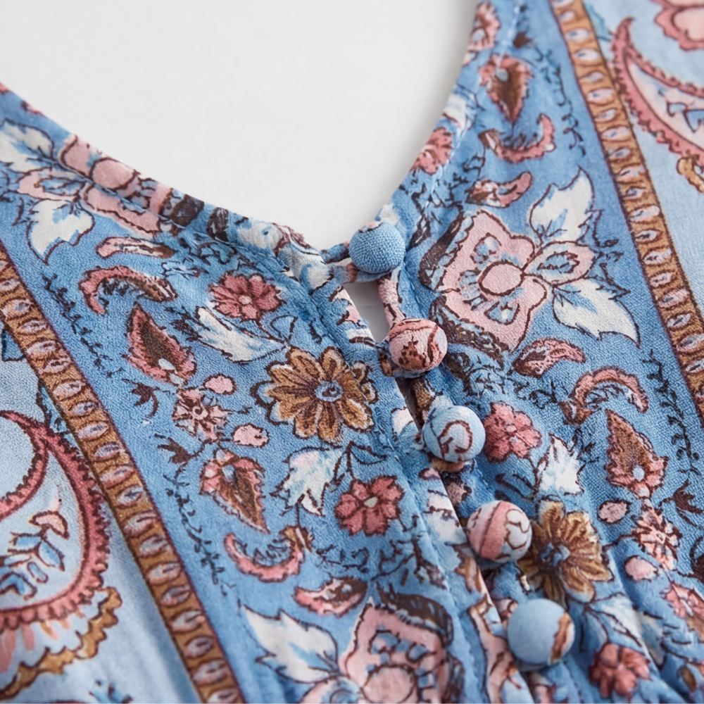 Floressa – Abito Maxi Viscoso a Fiori