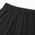 Solivia – Pantaloni larghi cropped con orlo a tulipano e tasche
