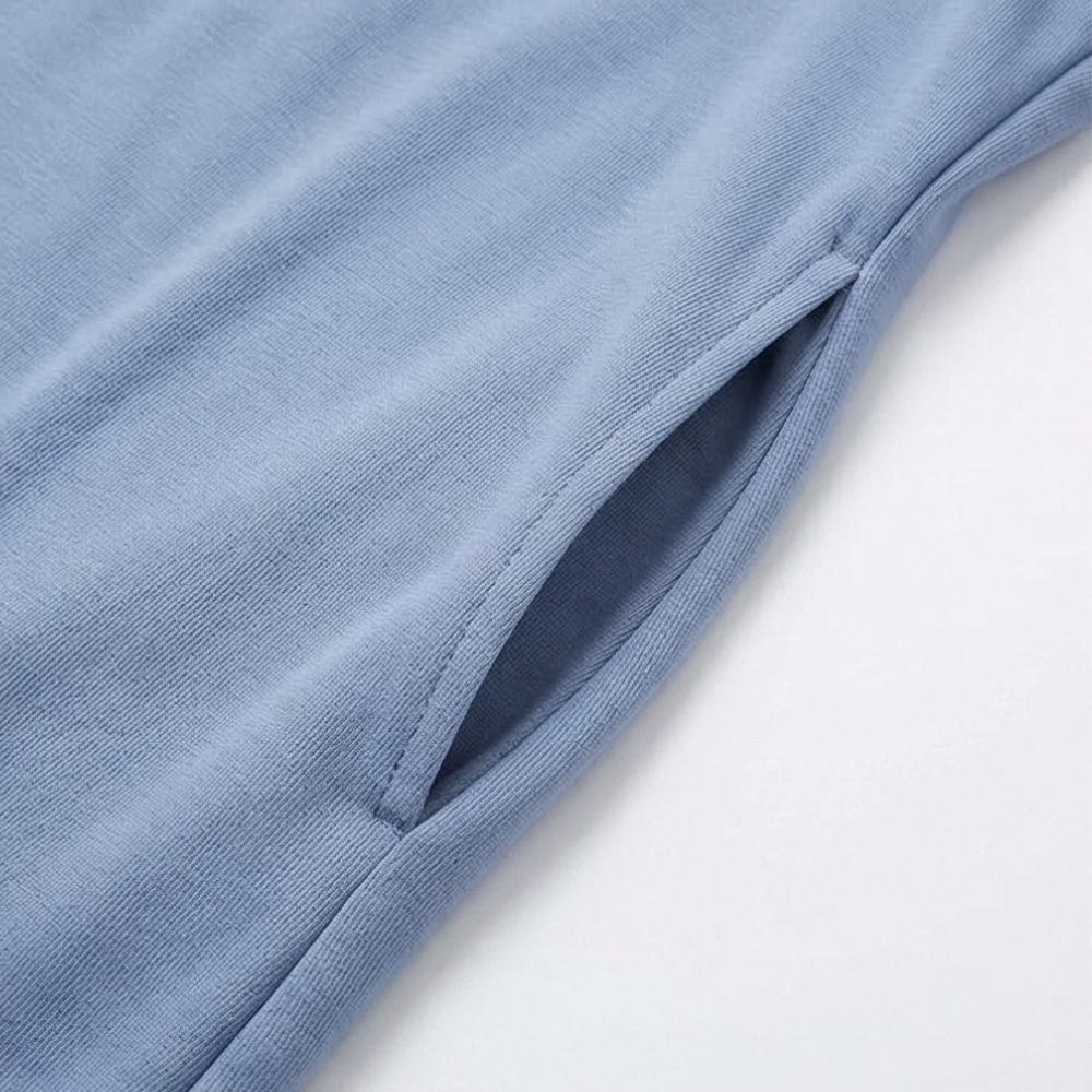 Ellara – Abito Maxi Antirughe con Spacco Laterale