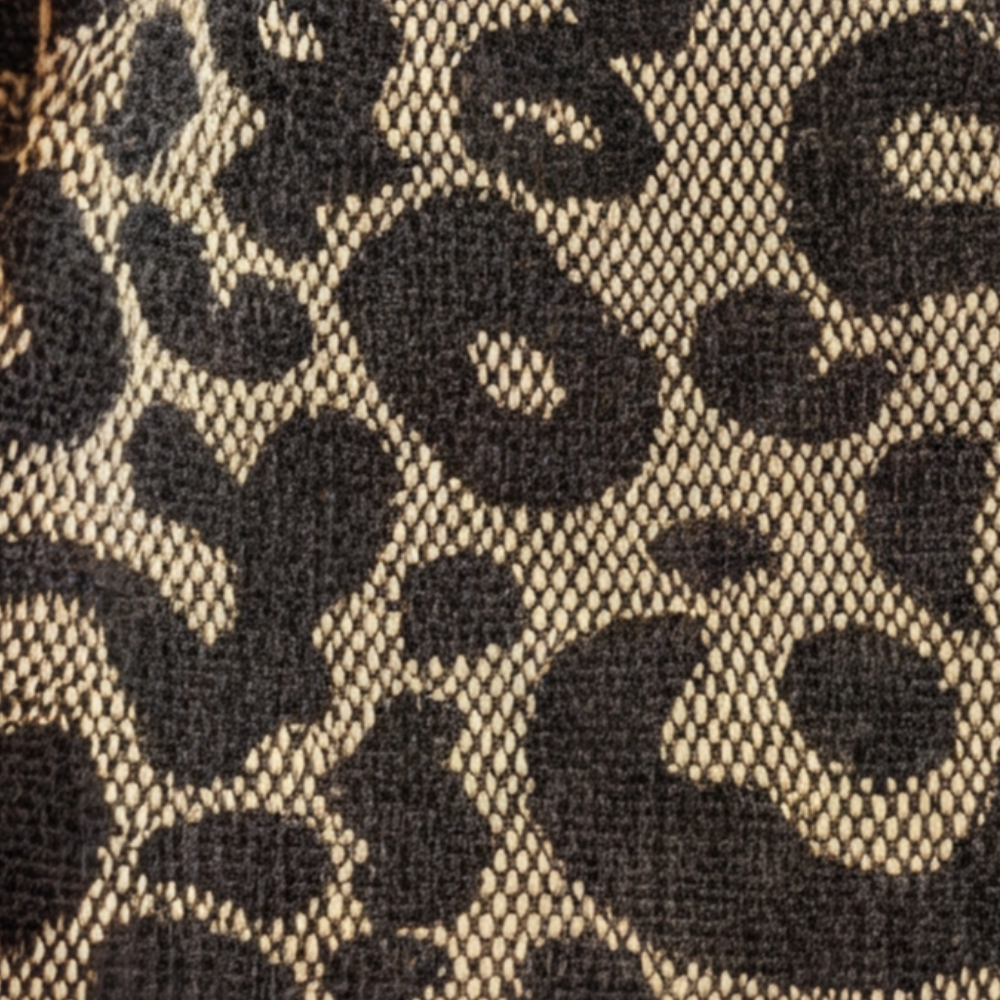 Lynxe - Borsa a spalla con stampa leopardata e dettagli in catena